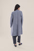 Short coat in furry wool blend